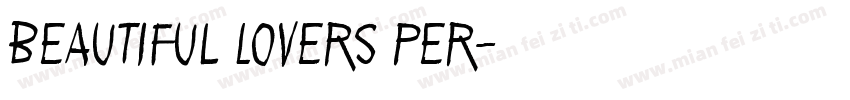 Beautiful Lovers Per字体转换